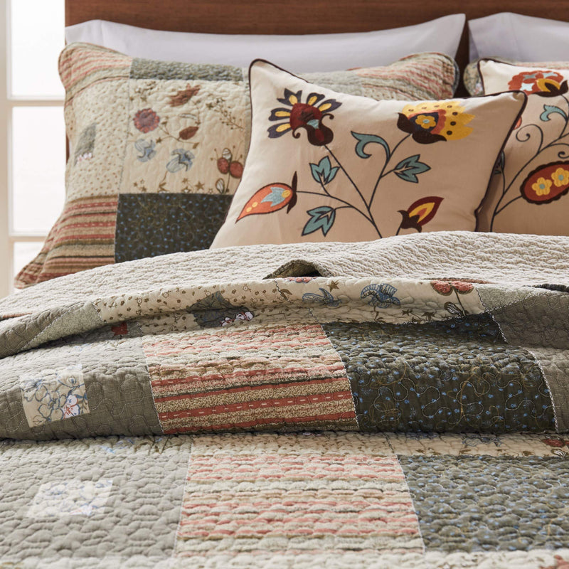 Greenland Home 5 Piece Sedona Bonus Quilt Set, Full/Queen