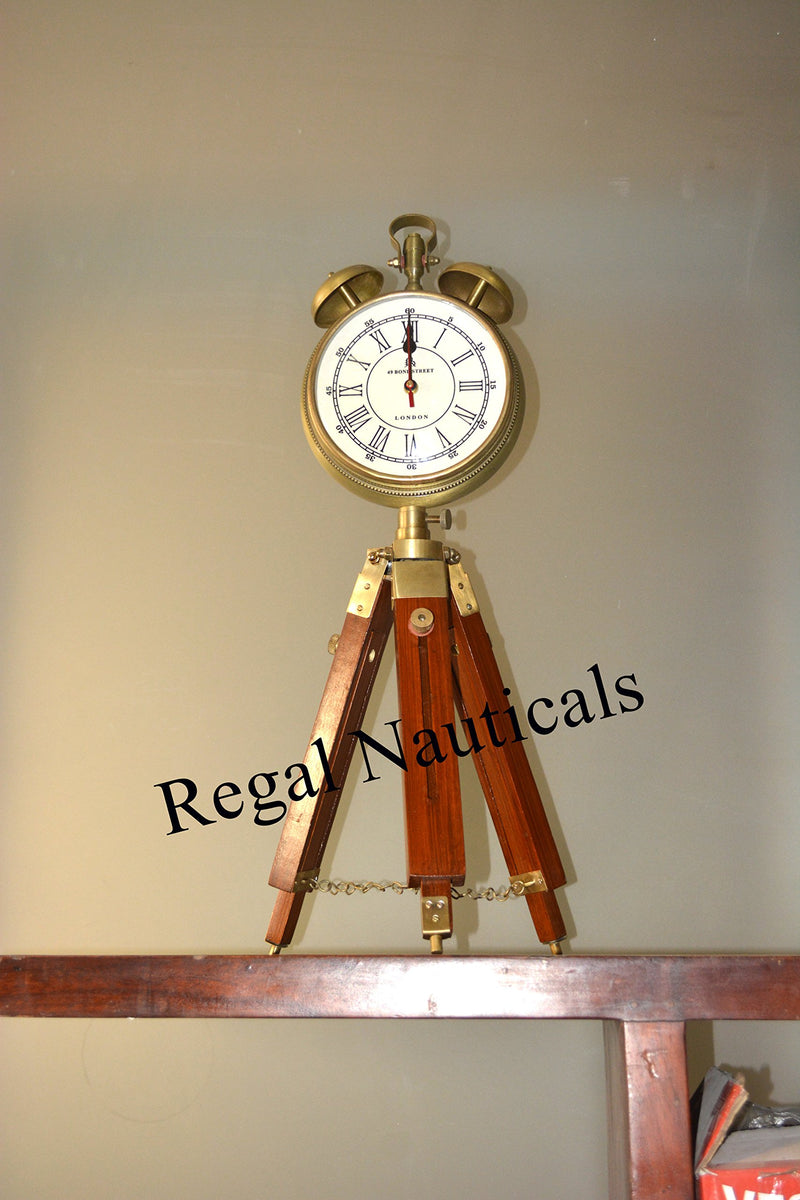 Nauticaz Clock with Tripod Stand Nautical Clock