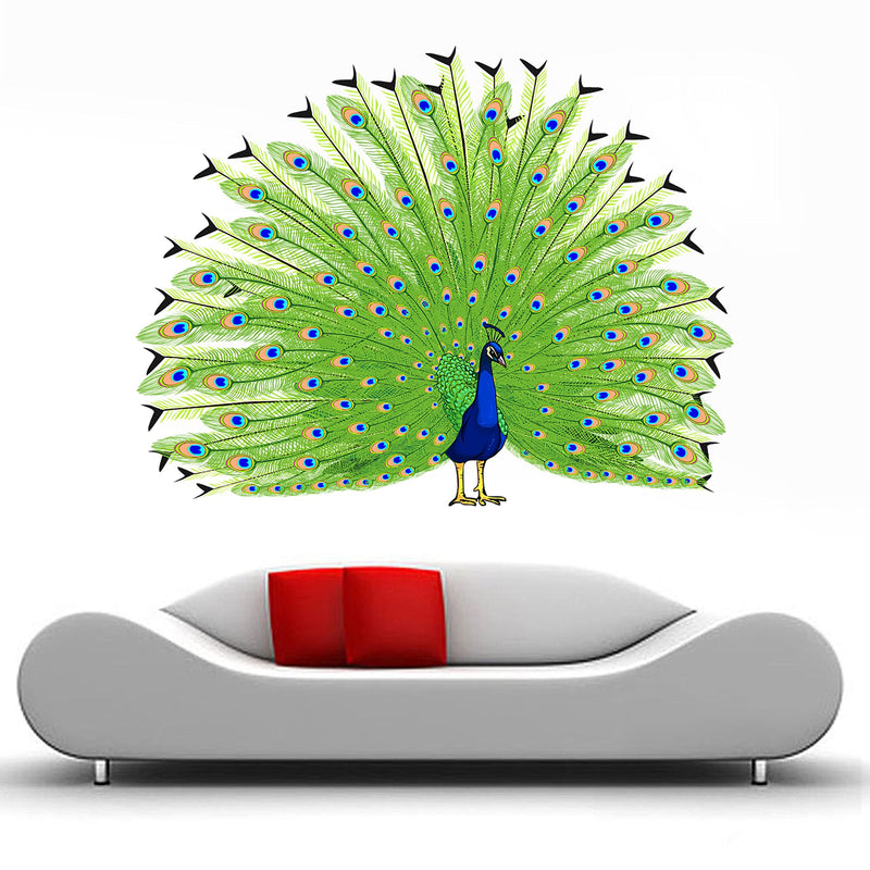 DivineDesigns™ Peacock & Feathers Wall Sticker