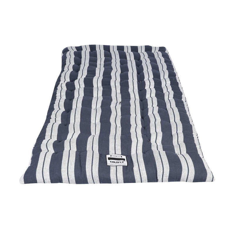 COLOFLY Single Bed Cotton Filled Mattress Gadda Reversible & Soft (3 x 6 ft or 72 x 36 x 4 Inch, Dark Blue Colour)