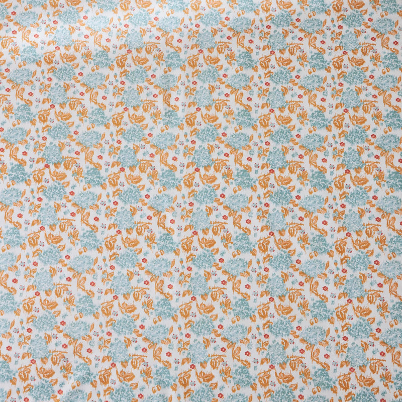 TEAL by Chumbak Bedsheets - Queen Size (Pixel Florals Teal)