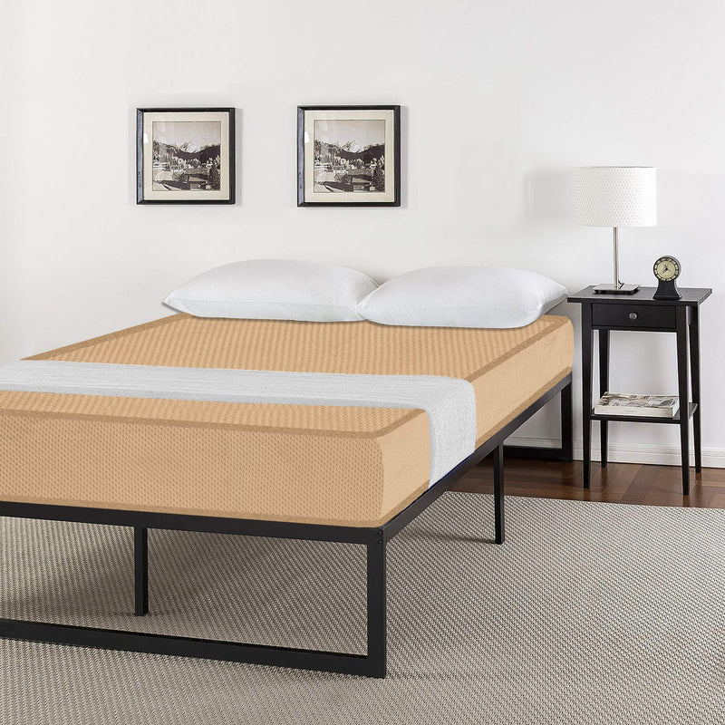 SLEEPSPA by COIRFIT Starlife Medium 4' Inch Single Size PU Foam Mattress (72 x 30 x 4, Beige)