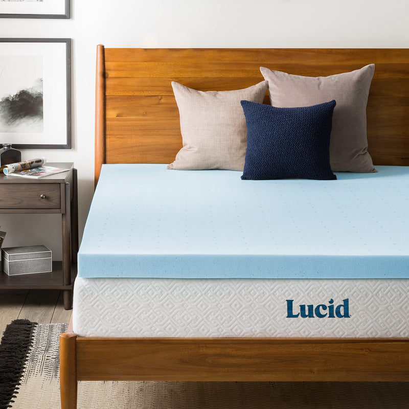 Twin : LUCID 3-inch Gel Memory Foam Mattress Topper - Twin