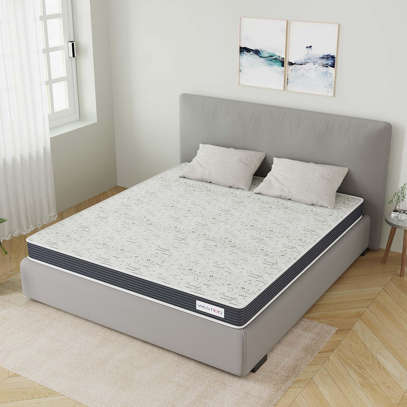 WESTIDO RehabRest Multiple Memory Foam | High Resilience (HR) Foam Knitted Fabric King Size Orthopedic Mattress OrthoKQ4inch72x75