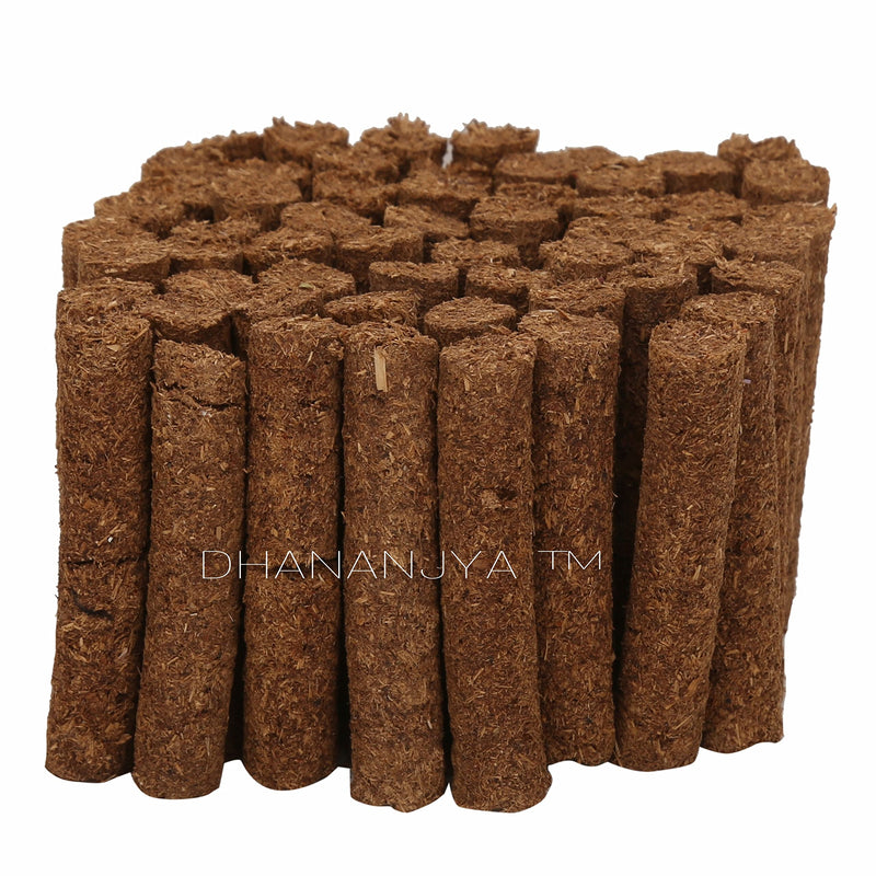 DHANANJYA Organic Cow Dung Chandan Dhoop Batti Natural Sandalwood Incense Sticks for Daily Pooja/Havan/Meditation/Relaxing/ 60 piece with stand (Pack of 1)