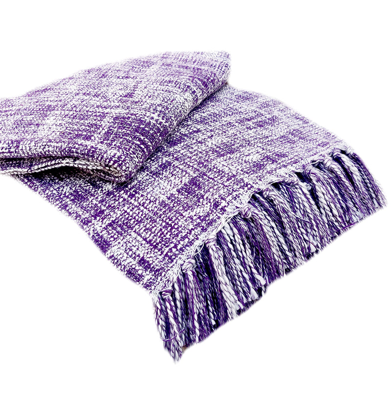 Fashion Throw Sofa Throw, Throws for Sofa and Couch, Sofa Throws for 3 Seater Size: 50X60 inch (Purple)