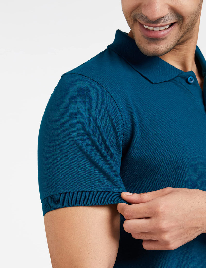 Amazon Brand - Symbol Men's Solid Regular Polo Shirt (AW17MPCP-SINGLE_Fog Teal XL)