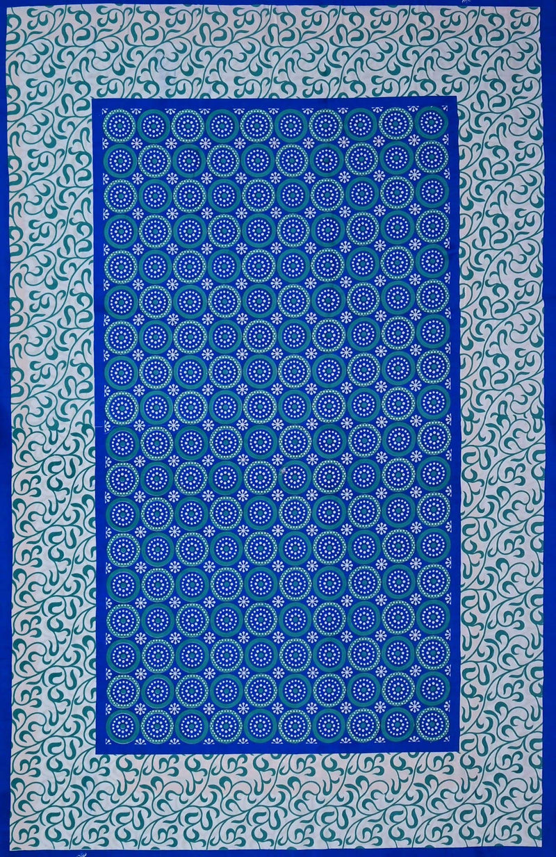 Bombay Spreads Cotton 144 TC Bedsheet (Blue_Single)