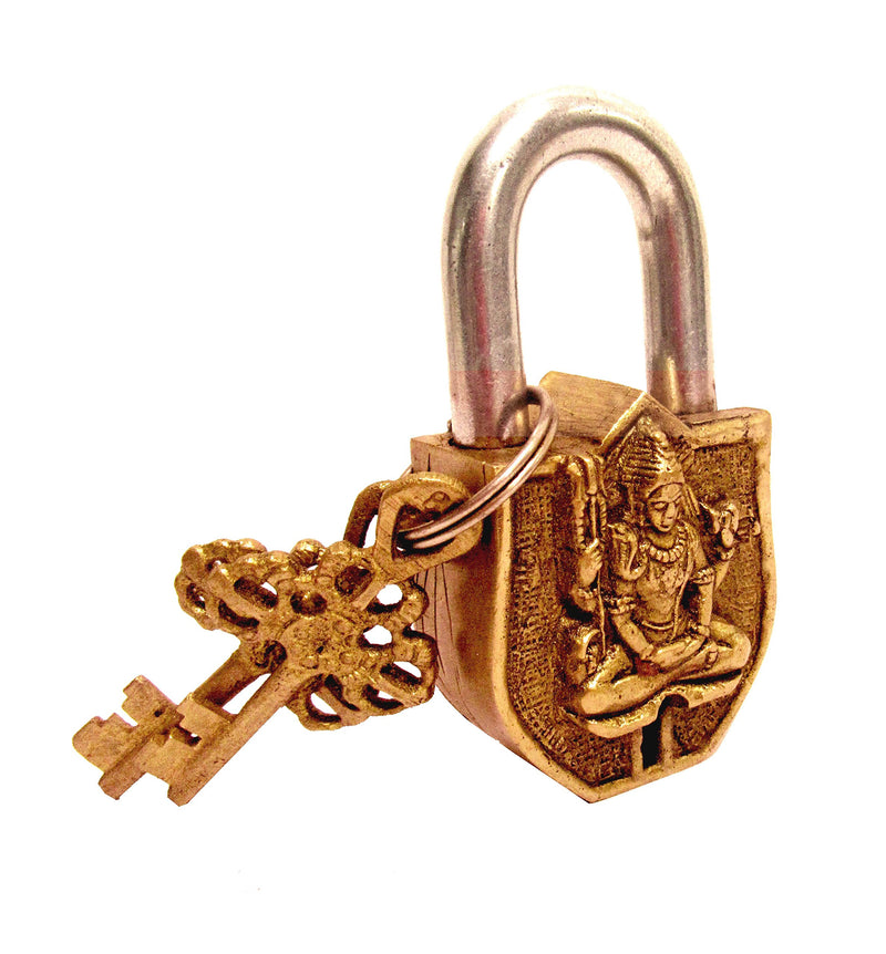 Aesthetic Decors Shiva Design Decorative Lock