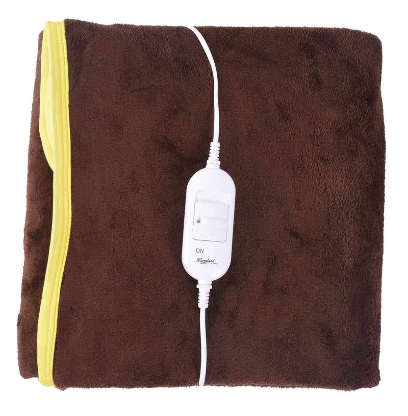 Cozyland Premium Shock Proof and Heating Electric Single Bed Warmer (Brown)