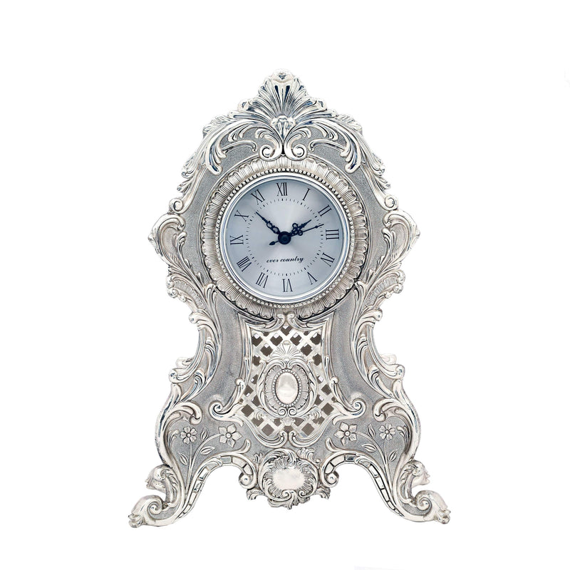 ALLURE Silver Plated Table Clock - Medium