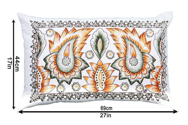 Gowri Tex cotton Soft Pillow 17.5 X 27.5 Inch (Multicolour) -Set of 4