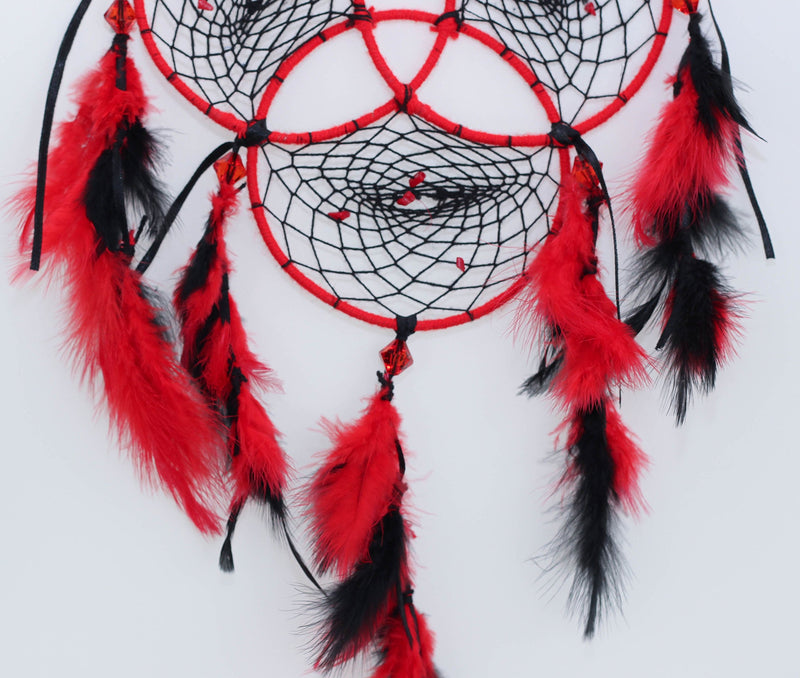 Daedal Dream Catcher- Reuleaux Triangle(Red and Black) DDC32 (Dimensions 38cm L X 21cm W X 1cm D)