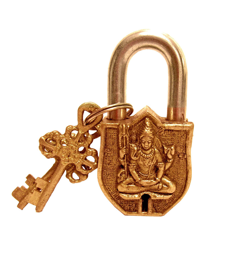 Aesthetic Decors Shiva Design Decorative Lock