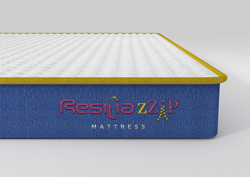 Centuary Antimicrobial 5Inch High Resilience (HR) Foam Mattress – Resilia zZip (78 x 72 x 5Inch) White