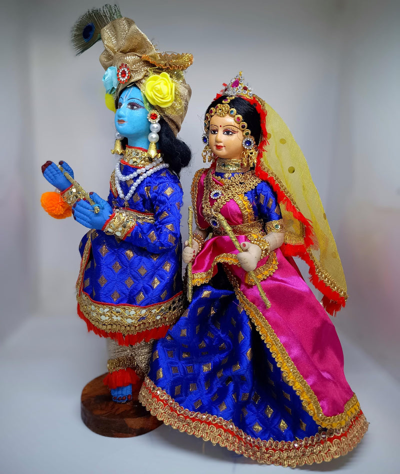 Ashni Radha Krishna Doll Radha Krishna Decorative Doll - Radha Krishna 11 Inch