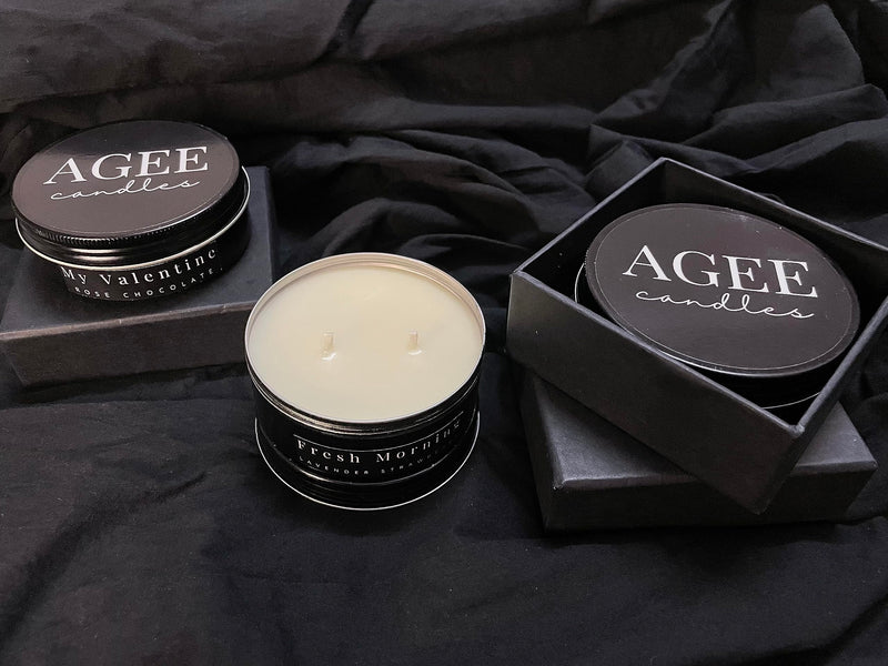 AGEE Surprise Birthday Scented Candle | Hidden Message Reveal | 100% Soy Wax | Eco-Friendly | Minimal Soot | Vanilla Scented | Birthday Gifting