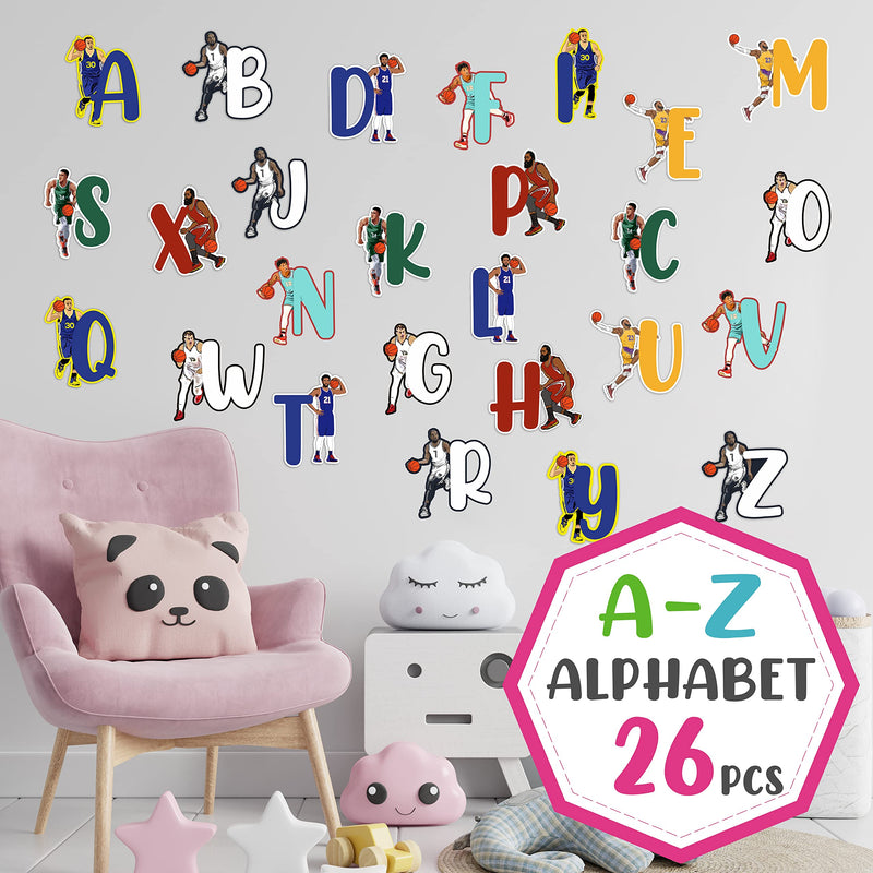 Seyal® Basketball A - Z Alphabet Wall Sticker