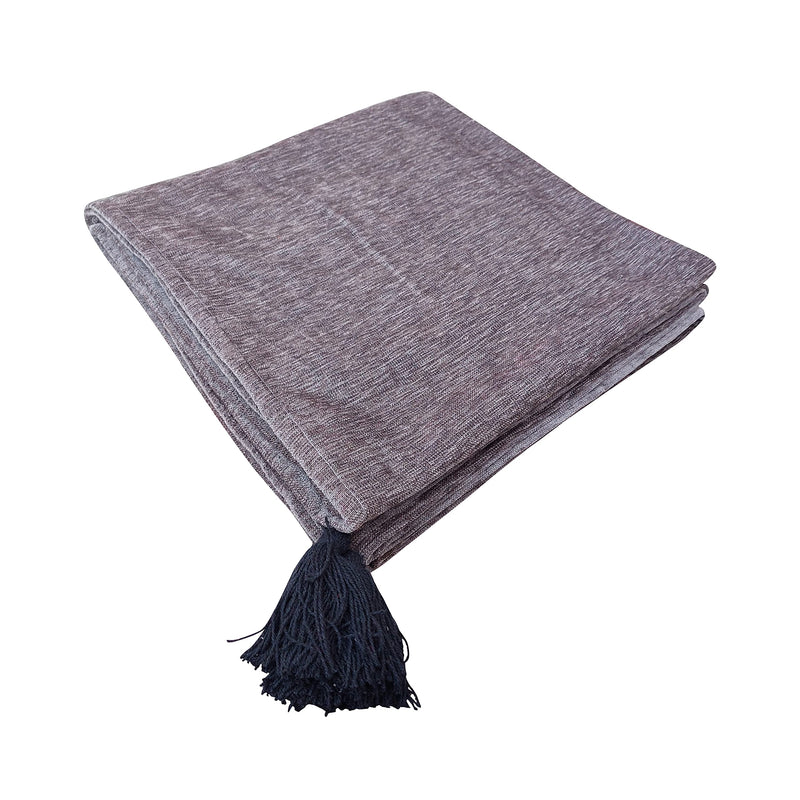 Stitch weave Chenielle Throws for Sofa 50 x 60 inches - Grey