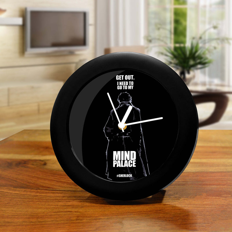 MCSID RAZZ Plastic Sherlock TV Series Mind Palace Table Clock (Multicolour, 6.2 Inch X 6.2 Inch X 2.3 Inch, India)