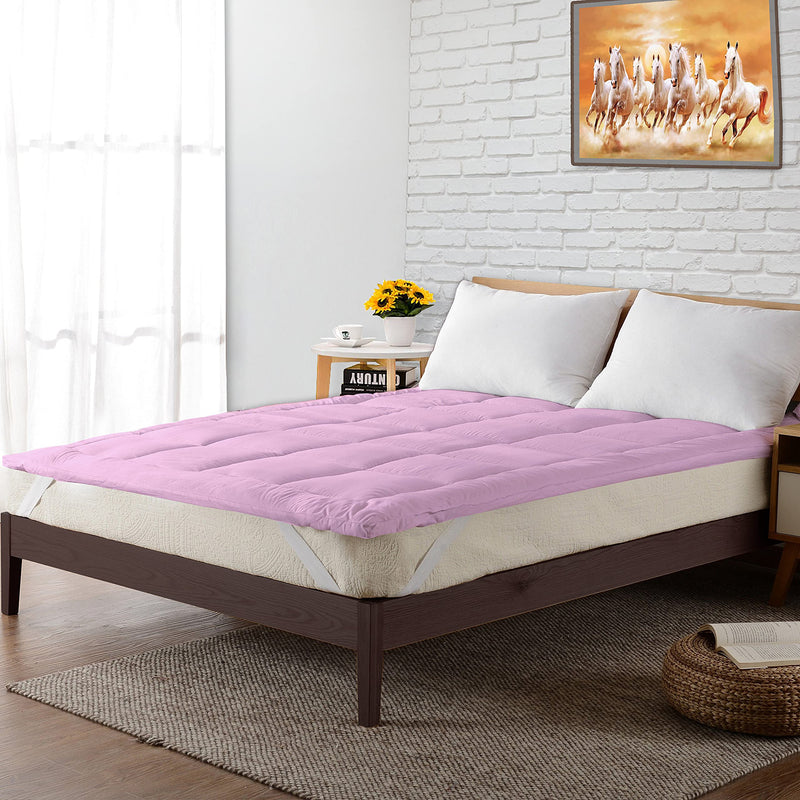 EVERDECOR Soft 2000 GSM Mattress Padding/Topper for Comfortable Sleep pink (48x72inch)