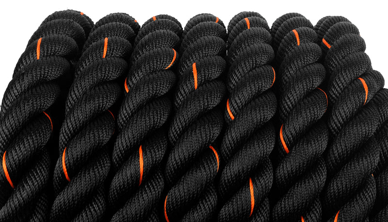 Cockatoo BR-50 Professional Use (1.5" Thick / 50 Feet(15 Mtr) & (1.5" Thick / 40 Feet(12 Mtr) Battle Rope; Exercise Rope (40 Feet)