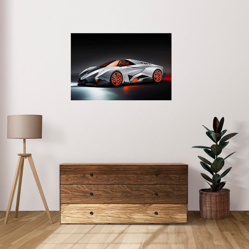 SCPmarts Create Your Desire high Speed Car Wall Poster Vinyl Wall Decal Sticker Wide 35 Inch x 23 Inch