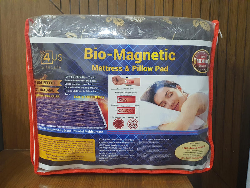 Bio-Energy Magnetic Mattress Topper 6 Feet X 6 Feet with 2 Pillow Cover