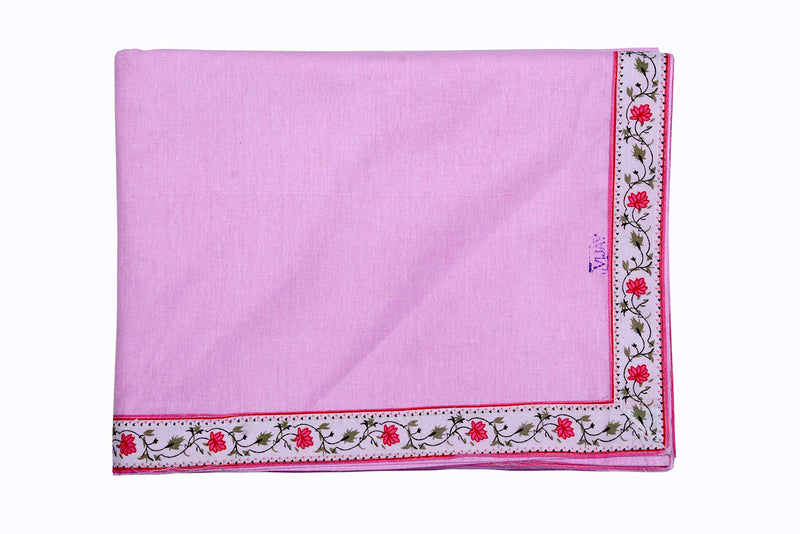 Blumfye Pure Cotton Soft Blanket/Chaddar/Top Sheet (Pink) Pack of 2