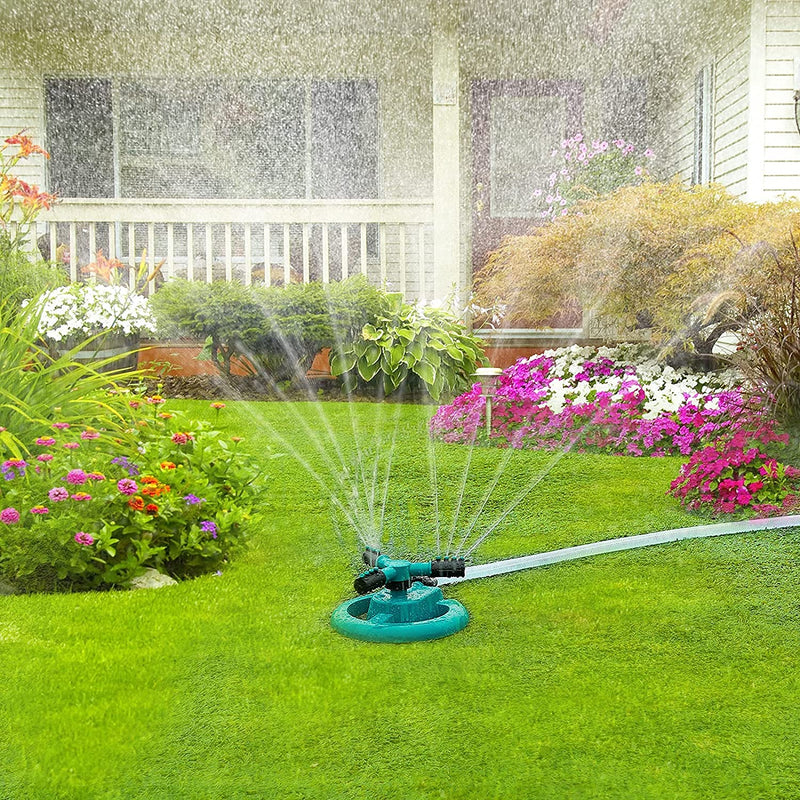 UCRAVO Garden Sprinkler, Adjustable 360 Degree Rotation Lawn Sprinkler, Large Area Coverage, Sprinklers for Yard for Plant Irrigation and Kids Playing