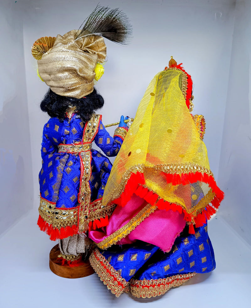 Ashni Radha Krishna Doll Radha Krishna Decorative Doll - Radha Krishna 11 Inch