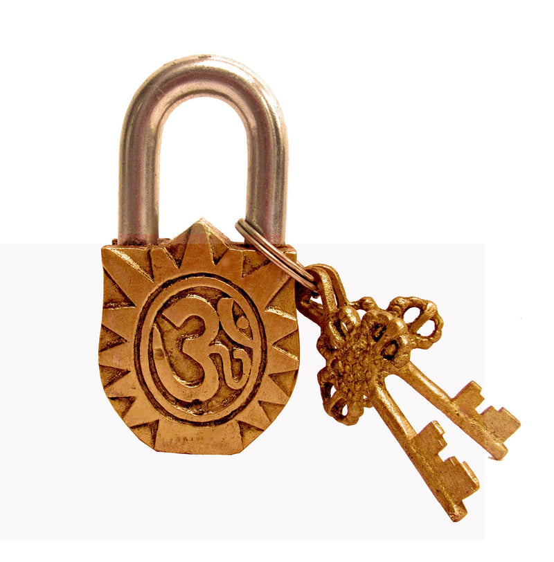 Aesthetic Decors Shiva Design Decorative Lock