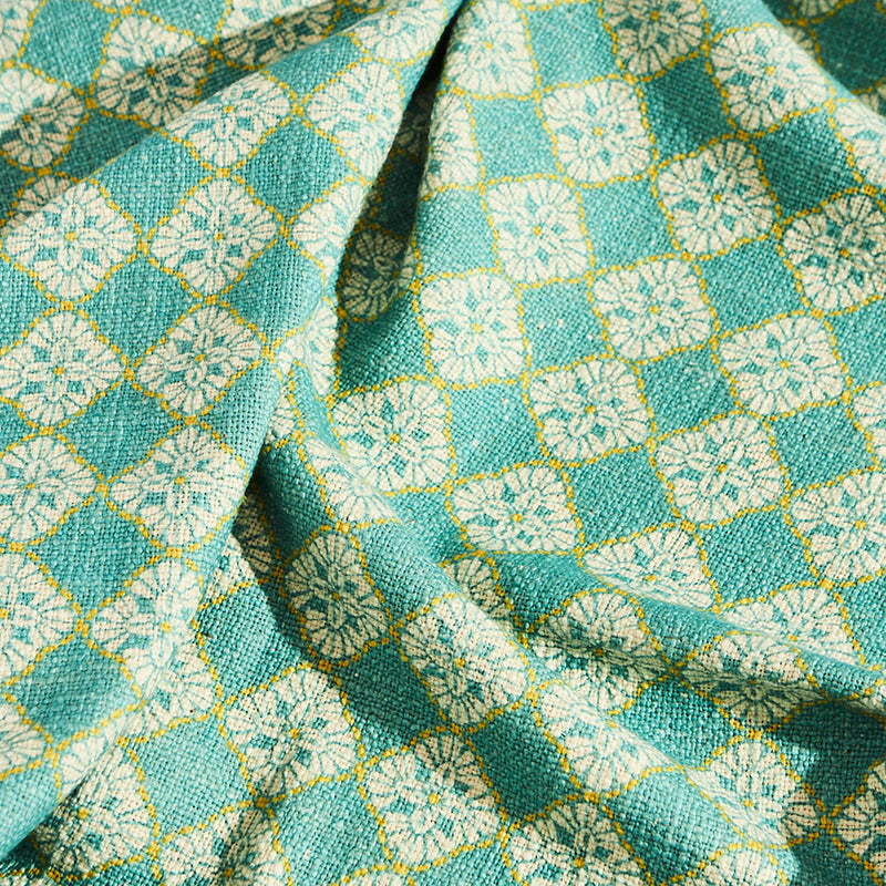 Chumbak Pixel Jaal Throw| Mint