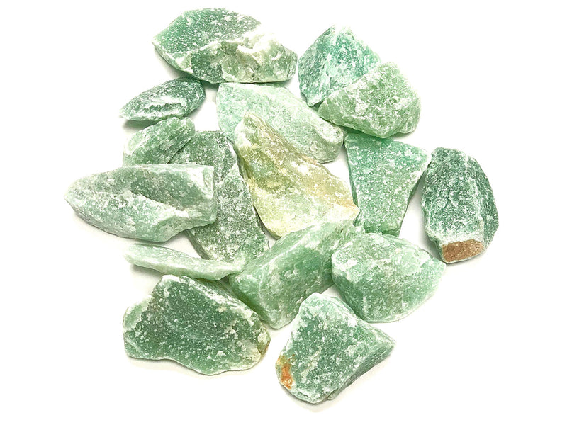 Zentron Crystal Collection: 1 Pound Natural Rough Green Aventurine Stones