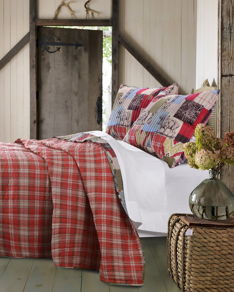 Greenland Home 2 Piece Rustic Lodge Quilt Set, Twin