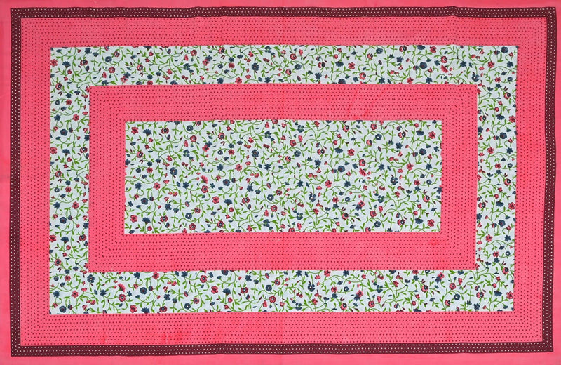 Bombay Spreads Cotton 144 TC Bedsheet (Pink_Single)