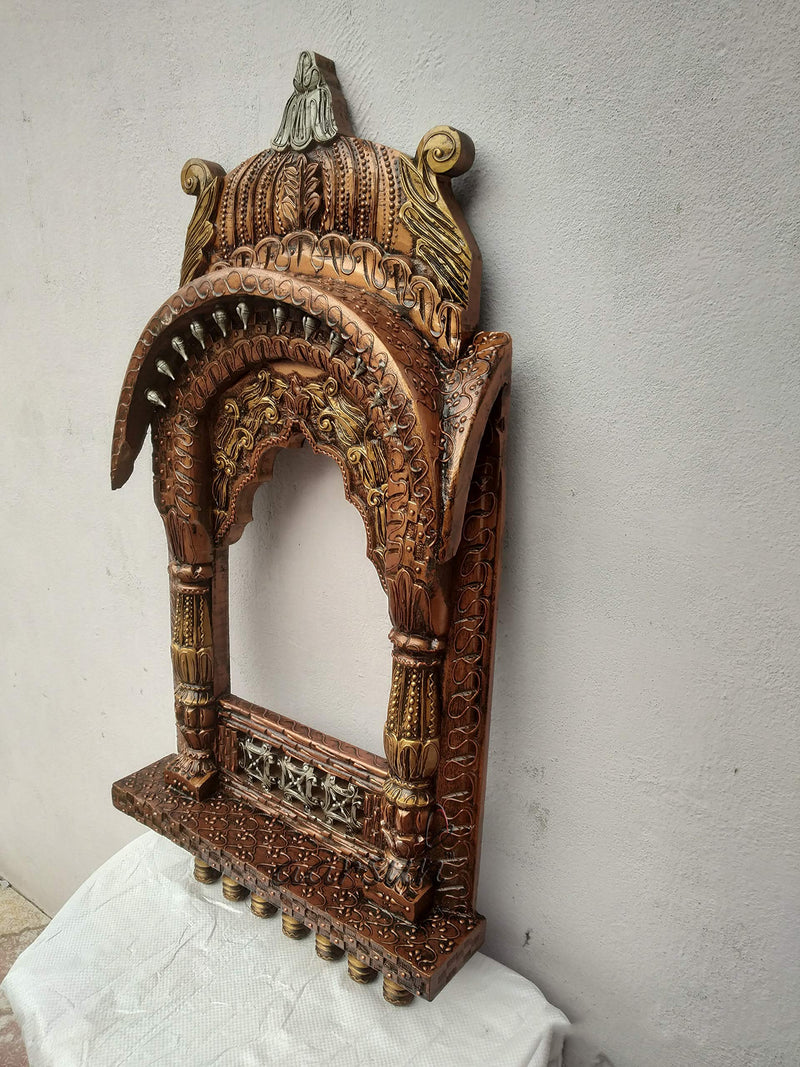 Aarsun Handcrafted Traditional Wooden Jharokha/Wood Frame Home Decor | Wall Decor | Jharokhe | Wall Hanging