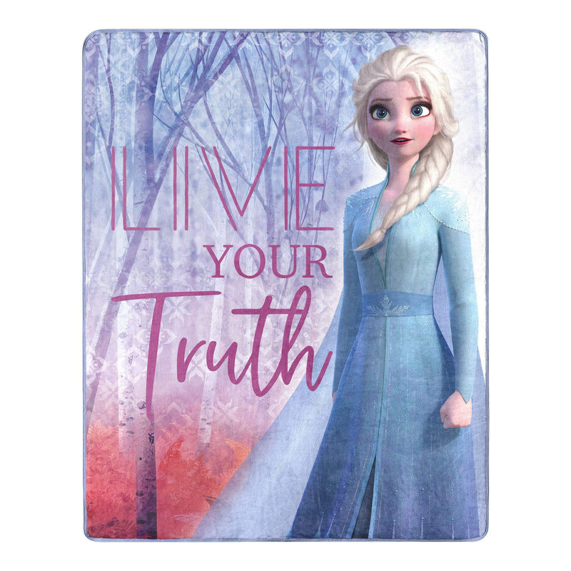 Frozen 2, Elsa Living Truth Silk Touch Throw Blanket, 40" x 50"