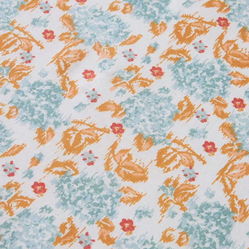 TEAL by Chumbak Bedsheets - Queen Size (Pixel Florals Teal)