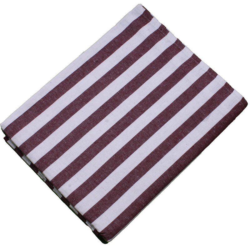 THARUNSHA ELITE Single Size Light Weight Pure Cotton Blanket for Daily Use/Soft Bedsheet/Top Sheet/Throw Blanket Set of1 (Maroon White)