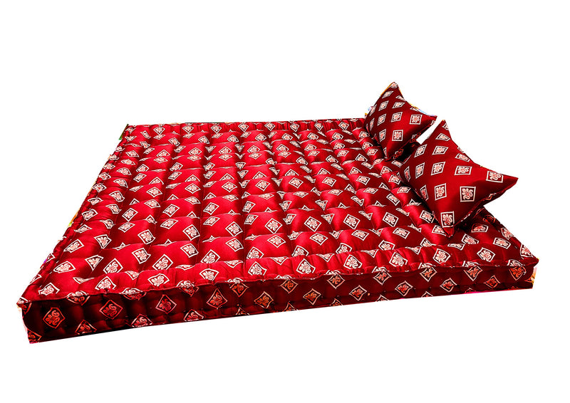 Flamo Mattress Organic Kapok Silk Cotton Ilavam Panju Double Cot Mattress (6.25 x 4 ft / 75 x 48 x 6 inch),Multicolour.