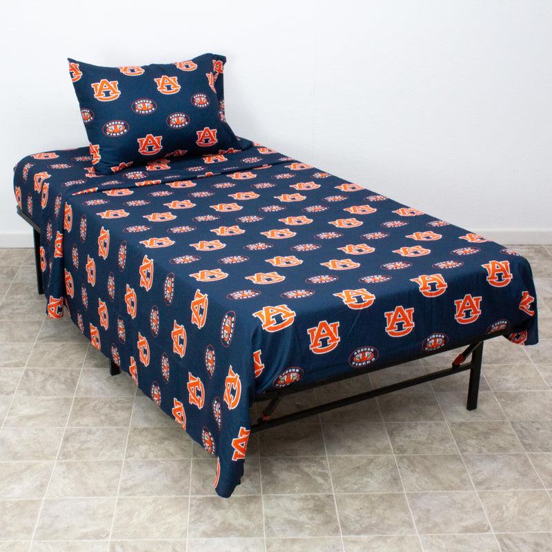 Comfy Feet AUBSSKG Auburn Printed Sheet Set King - Solid