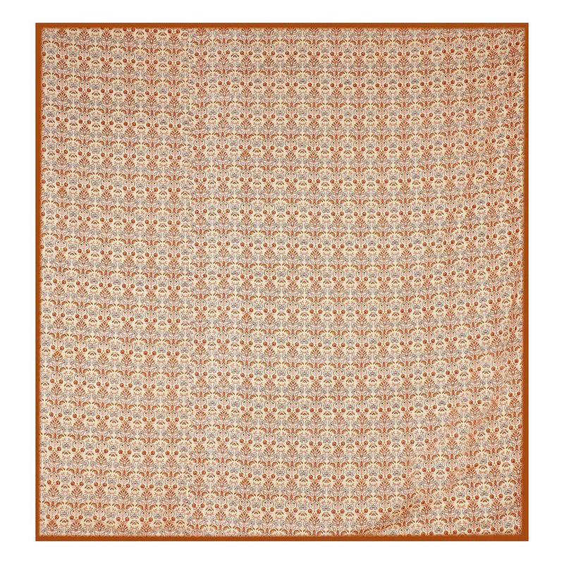 Kuber Industries Cotton Soft Lightweight Paisley Design Reversible Single Bed Dohar | Blanket | AC Quilt for Home & Travel (Orange)