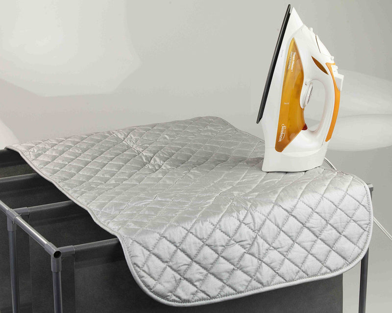 Sunbeam Heat Resistant Quilted Magnetic Ironing Mat Pad, Silver