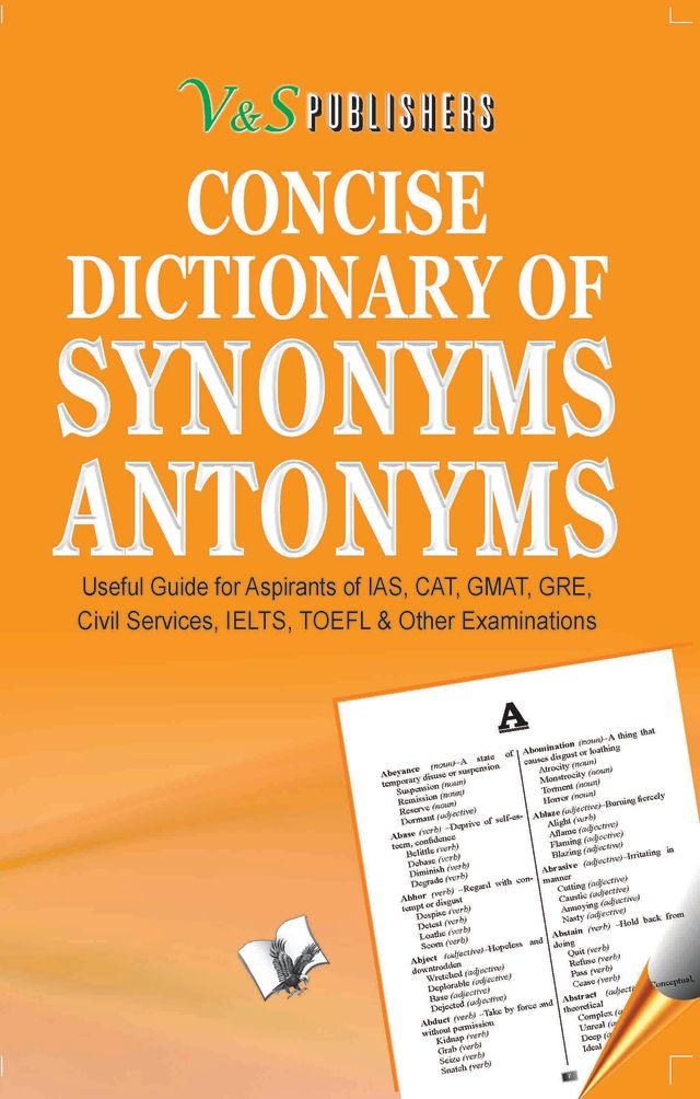 Concise Dictionary Of Synonyms Antonyms