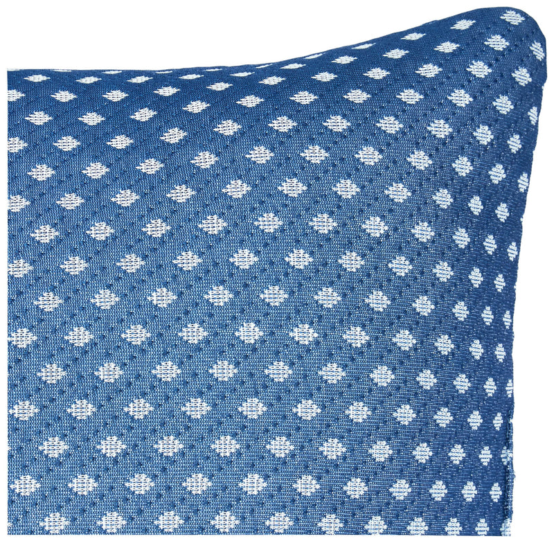 Solimo Microfibre & Polyester 4-Piece Premium Bed Pillow Set, Microfibre, Blue & White, 43 X 69 X 17 Cm