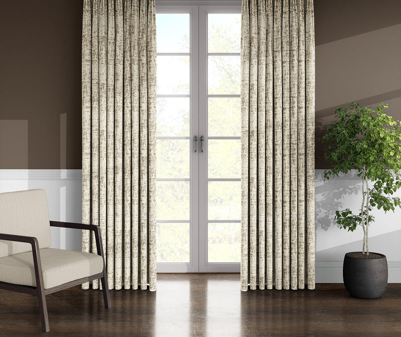 SHADES OF HOME - Ecotex Premium Cotton Solid Blackout Curtains 5 Feet Long For Windows, Set Of 2, Baige Color, Opaque