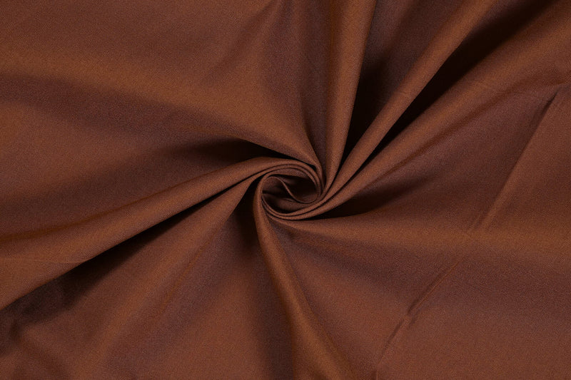 Krishnam Home 100% Cotton Plain Double Bedsheet with Pillow Cover Brown