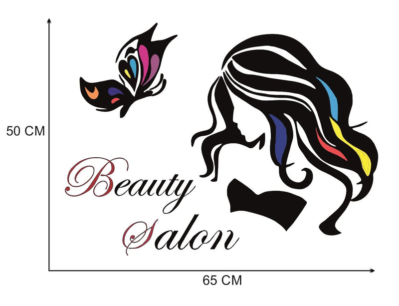 Techgifti Vinyl Makeup Wall Sticker for Spa Salon, Beauty Parlour (Size - 50 Cm X 65 Cm)