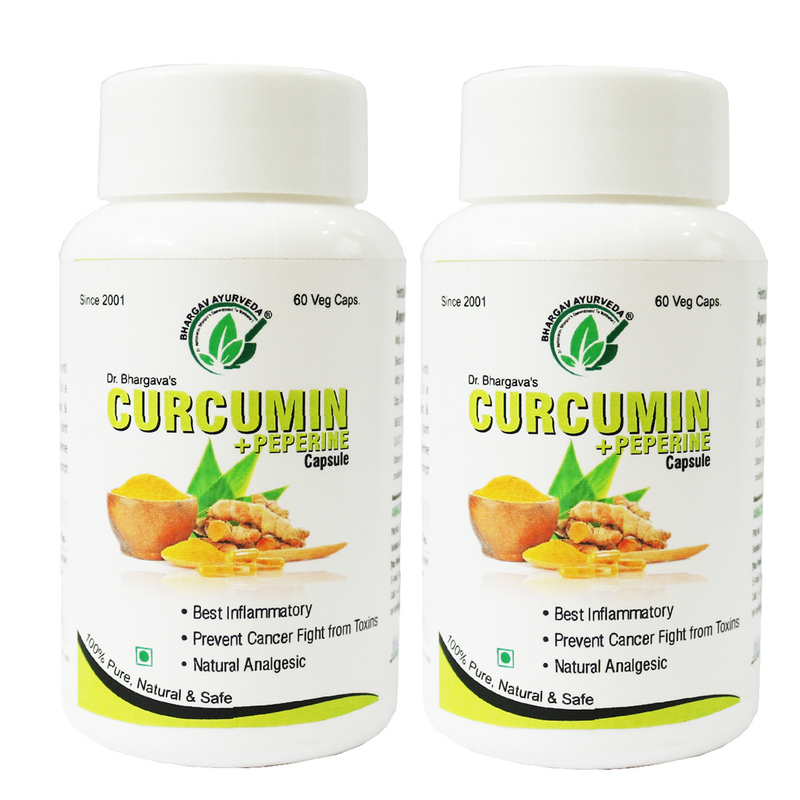 Dr. Bhargav'S Curcumin + Peperine Capsule - 60Cap-2